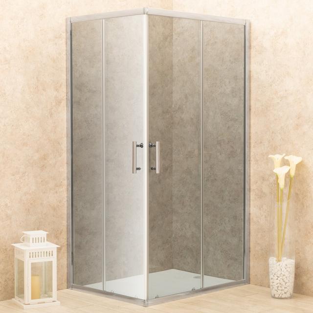 Linntown Adjustable Rectangular Shower Enclosure Belfry Bathroom Size: 185cm H x 72cm W x 108cm D on Productcaster.