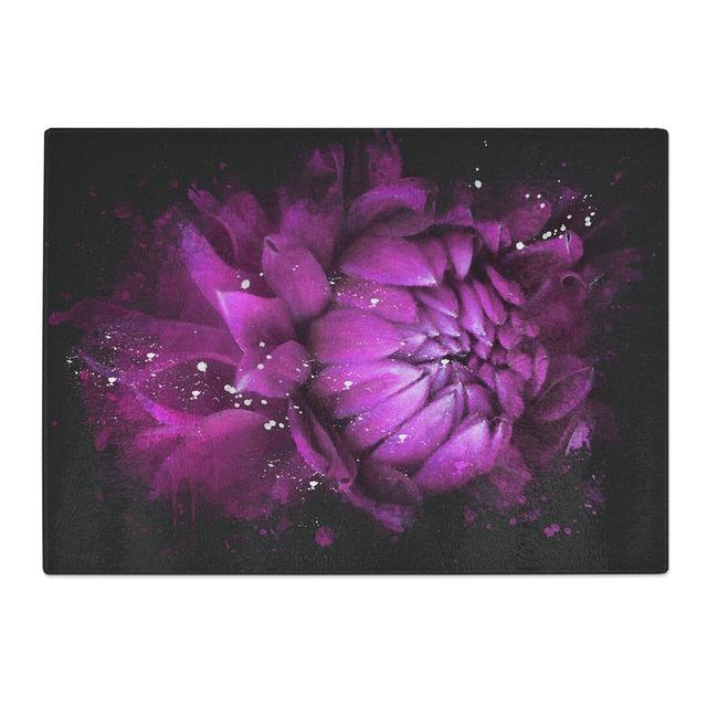 Flower Vol.1 Paint Splash Chopping Board East Urban Home Size: 0.4cm H x 20cm W x 28.5cm L on Productcaster.