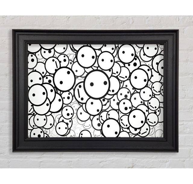 Smiles Framed Print Ivy Bronx Size: 21cm H x 42cm W x 8cm D, Format: Black Framed Paper on Productcaster.