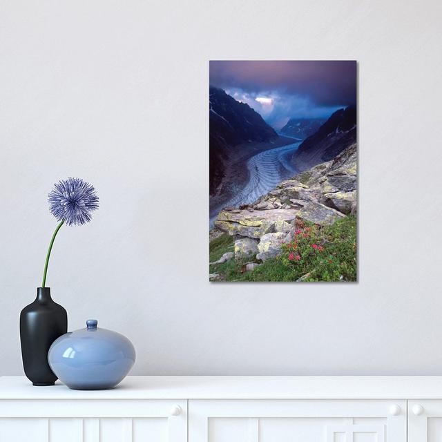 Mer De Glace And Alpenrose by Gareth McCormack - Wrapped Canvas Print Alpen Home Size: 45.72cm H x 30.48cm W x 1.91cm D on Productcaster.