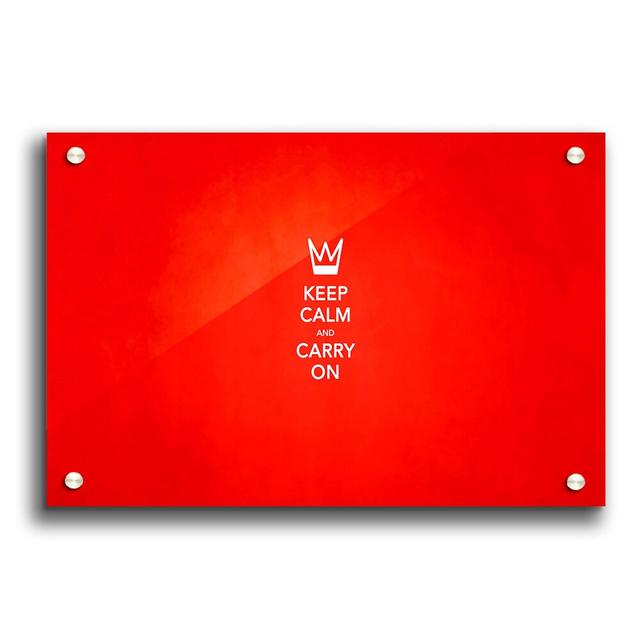 Keep Calm - Unframed Graphic Art Print on Paper East Urban Home Size: 84.1cm H x 118.9cm W on Productcaster.