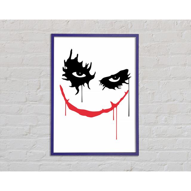 Joker Face - Single Picture Frame Art Prints Bright Star Size: 42cm H x 29.7cm W x 2cm D, Format: Purple Framed Paper on Productcaster.