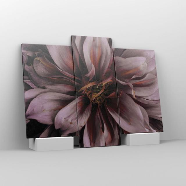 Bouquet Artistic Flower - 3 Piece Wrapped Canvas Photograph Canora Grey Size: 100cm H x 130cm W on Productcaster.