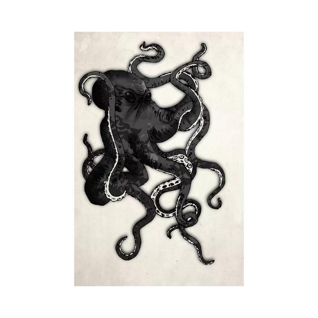 Octopus by Nicklas Gustafsson - Wrapped Canvas Art Prints House of Hampton Size: 45.72cm H x 30.48cm W on Productcaster.