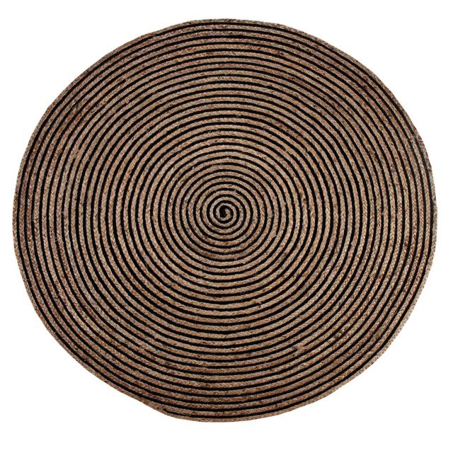 Roepke Hand Braided Brown Rug Brambly Cottage Rug Size: Round 90cm on Productcaster.