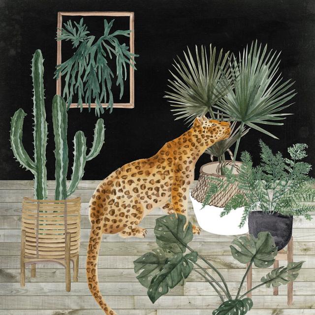 Jungle Home II by Melissa Wang - Wrapped Canvas Painting Bay Isle Home Size: 122cm H x 122cm W on Productcaster.