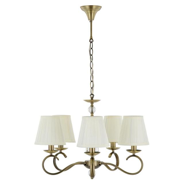 Jedidiah 5-Light Shaded Chandelier Marlow Home Co. on Productcaster.