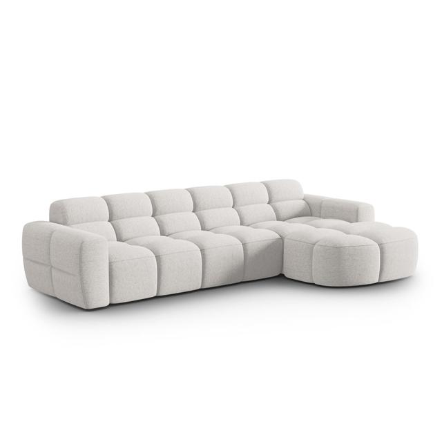 Ecksofa Lisa Perspections Polsterfarbe: Hellgrau on Productcaster.