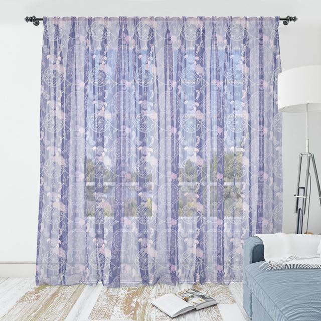 Gardinen-Set Johniece Tulle mit Tunnelzug, transparent (Set of 2) East Urban Home Vorhanggröße: 274 cm B x 180 cm L on Productcaster.