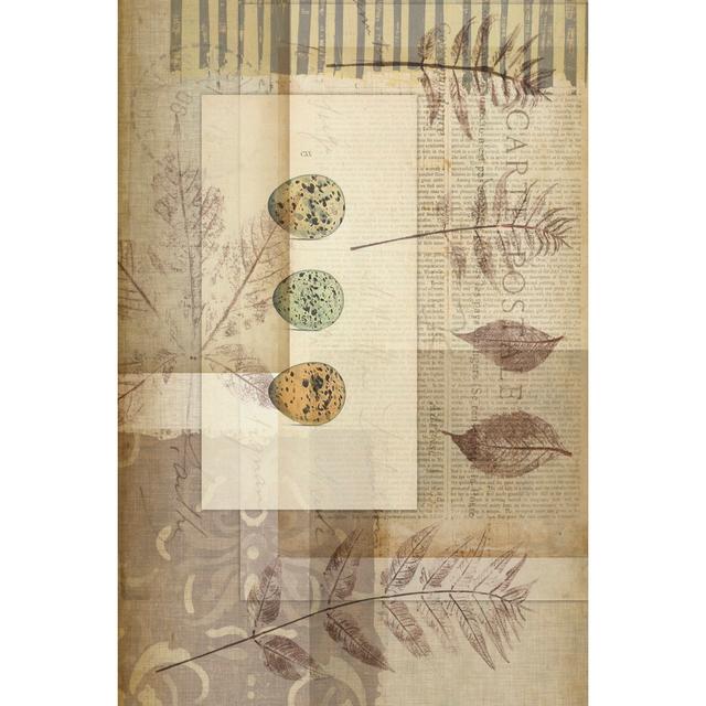 Small Notebook Collage IV by Jennifer Goldberger - Wrapped Canvas Art Prints Marlow Home Co. Size: 76cm H x 51cm W x 3.8cm D on Productcaster.