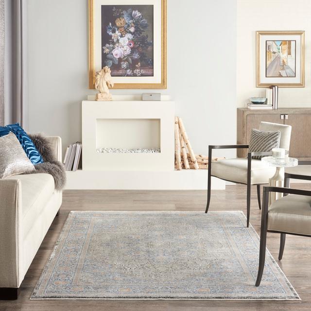 Camyria Blue Area Rug Latitude Vive Rug Size: Rectangle 160 x 221cm on Productcaster.