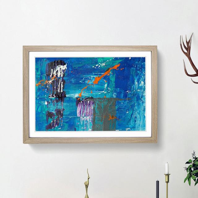 Abstract Vol.408 by S.Johnson - Picture Frame Painting Print East Urban Home Size: 36cm H x 48cm W x 2cm D, Frame Option: Oak Framed on Productcaster.