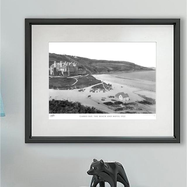 'Carbis Bay, the Beach and Hotel 1922' - Picture Frame Photograph Print on Paper The Francis Frith Collection Size: 40cm H x 50cm W x 2.3cm D on Productcaster.