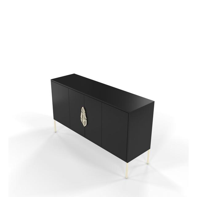 Sideboard Phillipsburg Canora Grey Farbe: Schwarz on Productcaster.