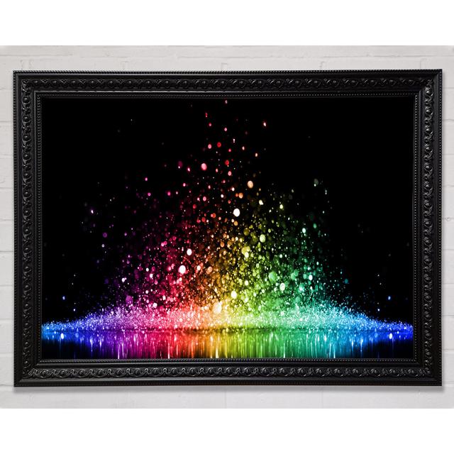 Bouncing Colour Splash Framed Print Ivy Bronx Size: 21cm H x 29.7cm W x 3cm D, Format: Charlotte Black Framed Paper on Productcaster.