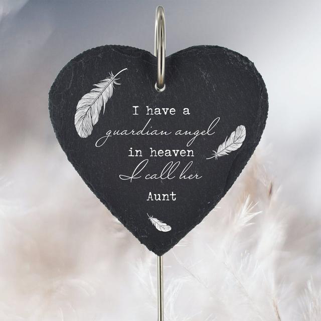 Waville Feather Guardian Angel Aunt 2 Pieces Memorial Plaque Set The Seasonal Aisle on Productcaster.