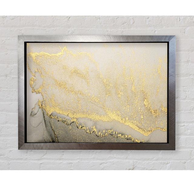 The Stone Silver Glitter Framed Print Bright Star Size: 100cm H x 141.4cm W on Productcaster.