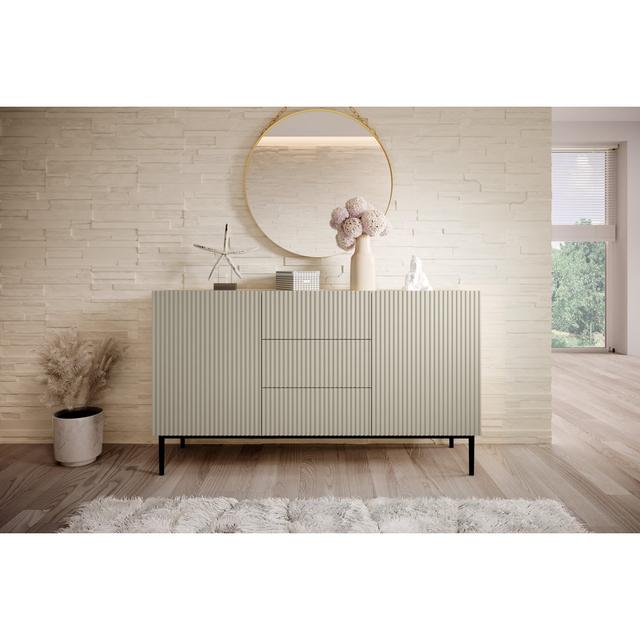 Sideboard Amhad Canora Grey Farbe: Creme/Schwarz on Productcaster.