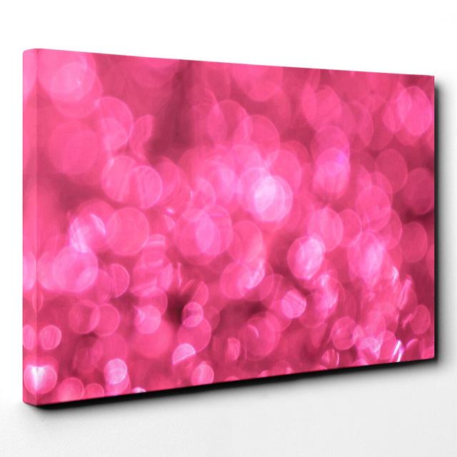 Pink Abstract Graphic Art on Canvas East Urban Home Size: 50cm H x 76cm W on Productcaster.