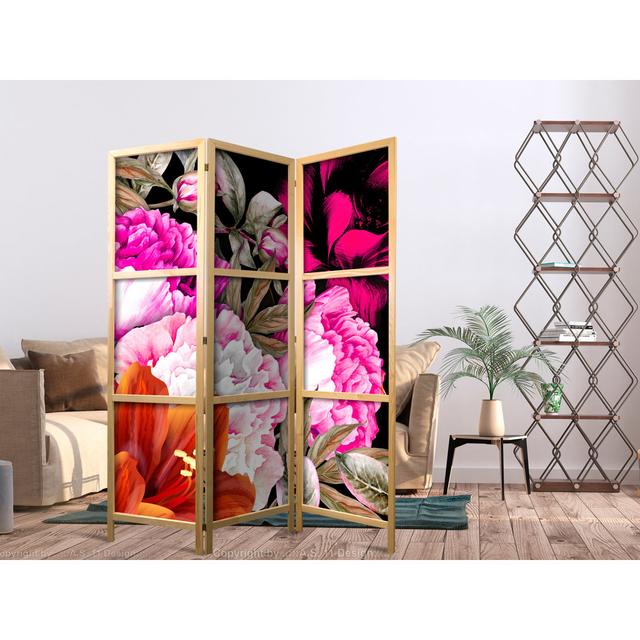 135cm W x 171cm H 3 - Panel Solid Wood Folding Room Divider East Urban Home on Productcaster.