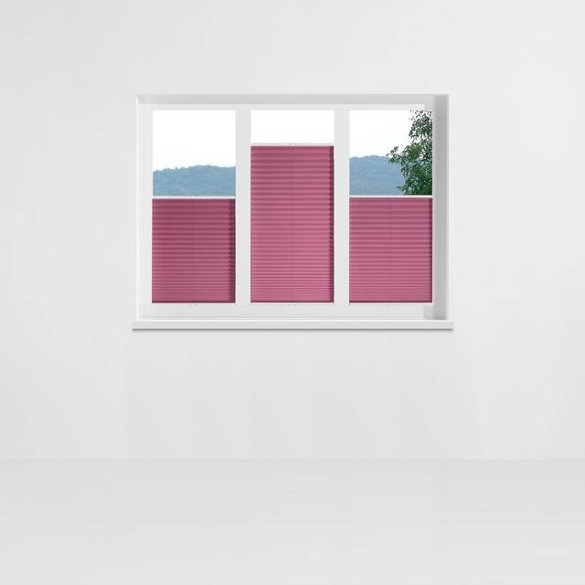 Affoux Pleated Blind Symple Stuff Size: 80 x 130cm, Colour: Red violet on Productcaster.