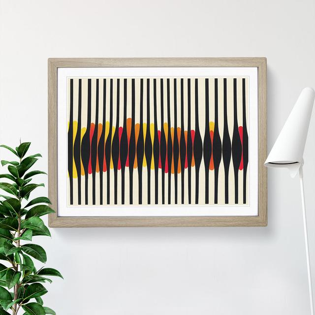 Smashing Modern Abstract Art - Picture Frame Graphic Art 17 Stories Size: 25cm H x 34cm W x 2cm D, Frame Colour: Oak on Productcaster.