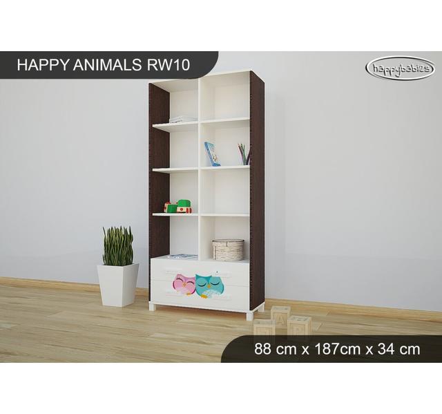 187cm H X 88cm W Chip Resistant Animals Kids Cube Happy Babies Colour: Wenge Chestnut on Productcaster.