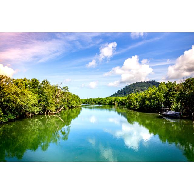 Big River by Nantawit Chuchue - Wrapped Canvas Photograph Alpen Home Size: 61cm H x 91cm W x 3.8cm D on Productcaster.