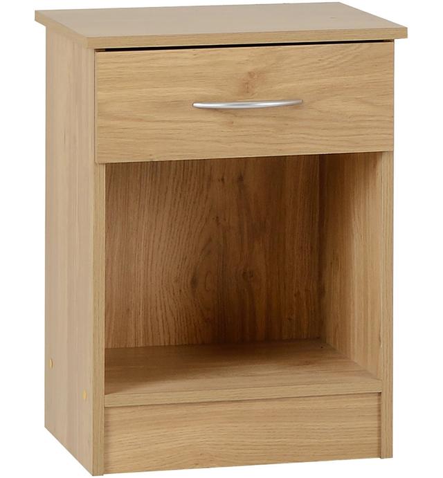 New Haven 1 Drawer Bedside Table Home & Haus on Productcaster.