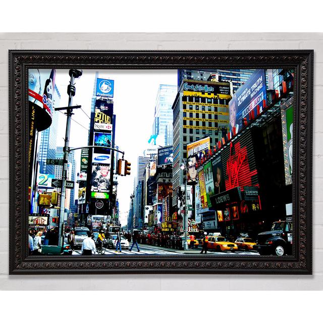 Times Square NYC - Print Ebern Designs Size: 42cm H x 59.7cm W x 3cm D on Productcaster.