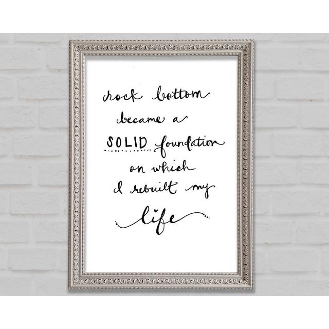 Rock Bottom - Single Picture Frame Art Prints Bright Star Size: 118.9cm H x 84.1cm W x 3cm D on Productcaster.