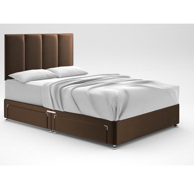 Bendooragh Divan Bed Base 17 Stories Colour: Mushroom, Size: Super King (6'), Storage Type: 4 Drawers on Productcaster.