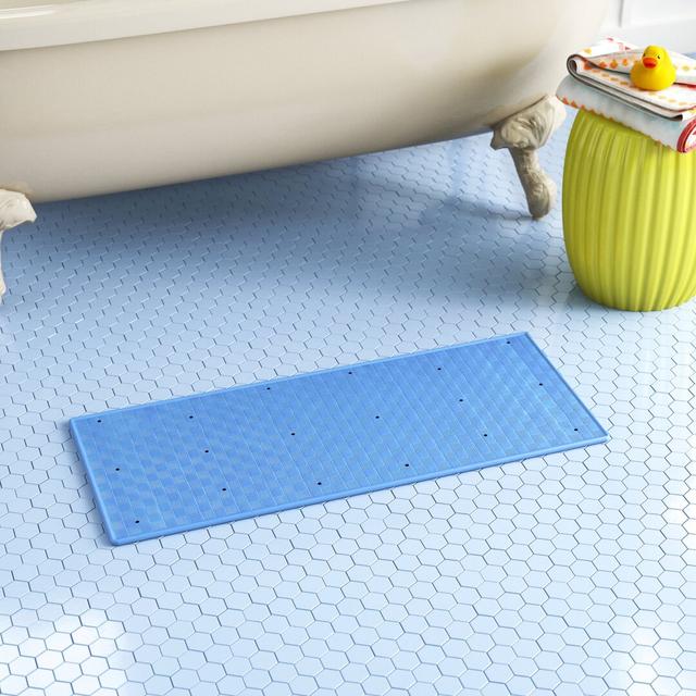 Rectangle Bath Mat Belfry Bathroom Size: 37cm W x 74cm L, Colour: White on Productcaster.