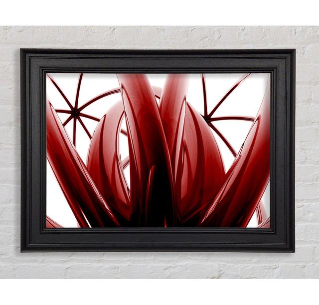 Two Sides Red Framed Print Ivy Bronx Size: 42cm H x 59.7cm W on Productcaster.