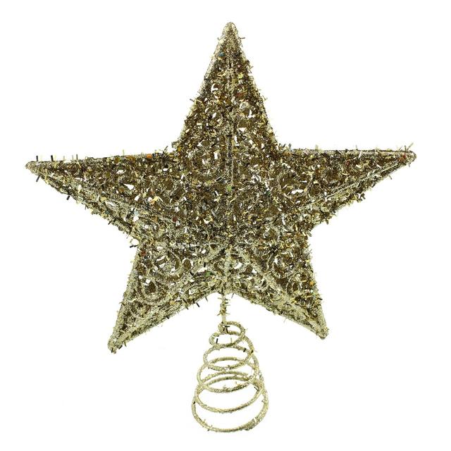 Star Christmas Tree Topper (Set of 8) The Seasonal Aisle Colour: Champagne on Productcaster.