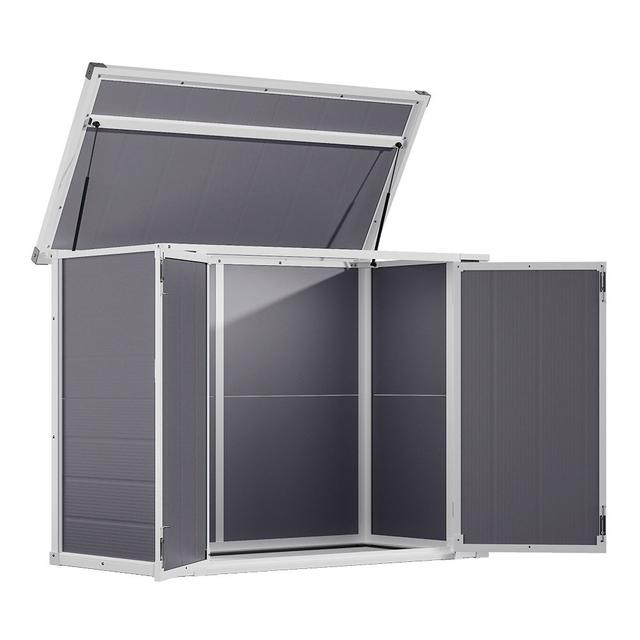 4 ft. 5 in. W x 2 ft. 3 in. D Plastic Pent Garage Shed Fairmont Park on Productcaster.