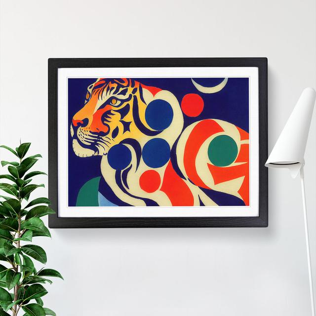 Abstract Tiger Vol.2 - Single Picture Frame Print Latitude Vive Frame Colour: Black Framed, Size: 25cm H x 34cm W x 2cm D on Productcaster.