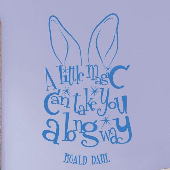 Roald Dahl Wall Sticker East Urban Home Colour: Blue on Productcaster.