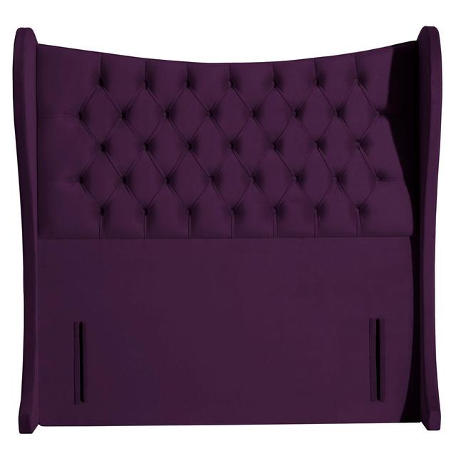 Carino Upholstered Headboard Rosalind Wheeler Size: Super King (6'), Upholstery: Purple on Productcaster.