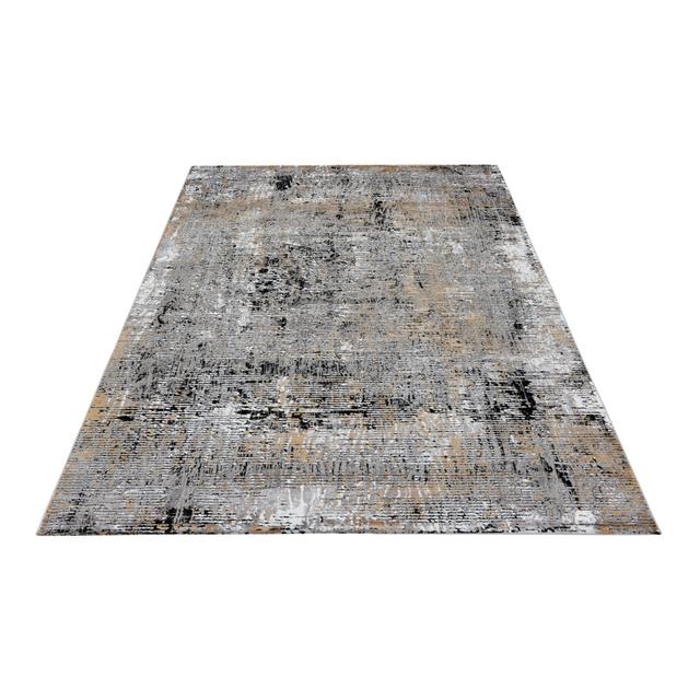 No Pattern Machine Woven Grey Area Rug Obsession Rug Size: Rectangle 80 x 150cm on Productcaster.