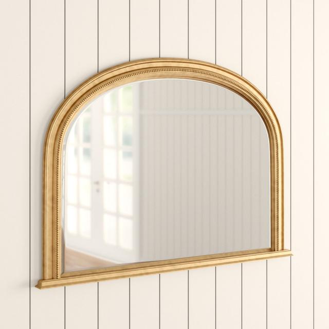 Burcham Framed Wall Mounted Accent Mirror Three Posts Finish: Gold on Productcaster.