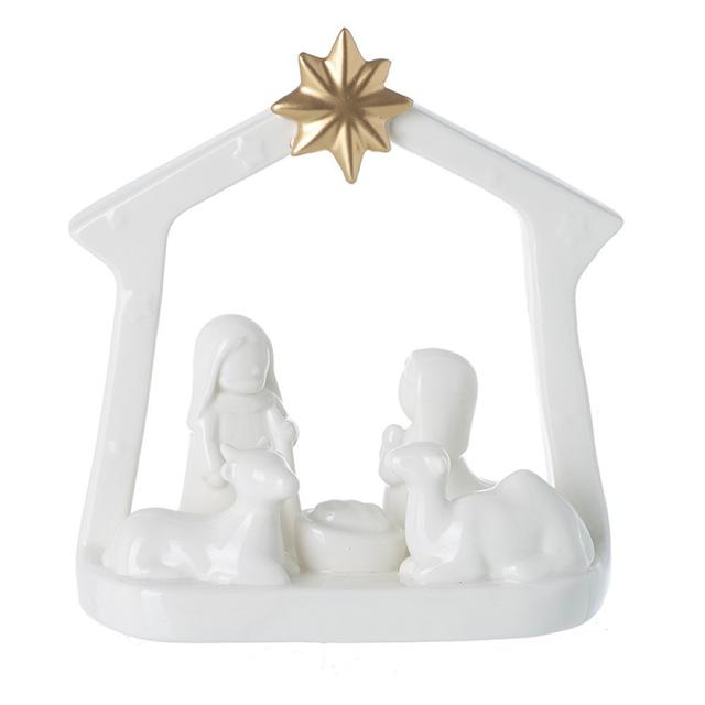 Ceramic Nativity Decoration with Star The Seasonal Aisle on Productcaster.