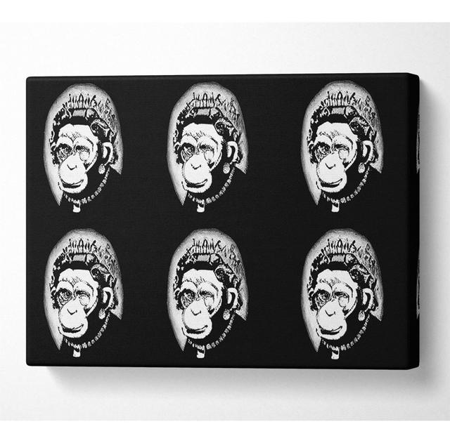 Queen Monkey - Wrapped Canvas Art Prints ClassicLiving Size: 50.8cm H x 81.3cm W x 10cm D on Productcaster.