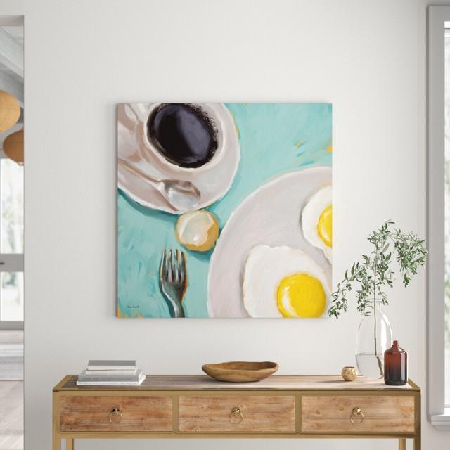 "Breakfast" by Rick Novak Painting Print on Wrapped Canvas East Urban Home Size: 101cm H x 101cm W x 3.81cm D on Productcaster.