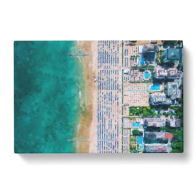 Lido Di Jesolo in Italy - Wrapped Canvas Graphic Art East Urban Home Size: 40cm H x 60cm W x 3cm D on Productcaster.