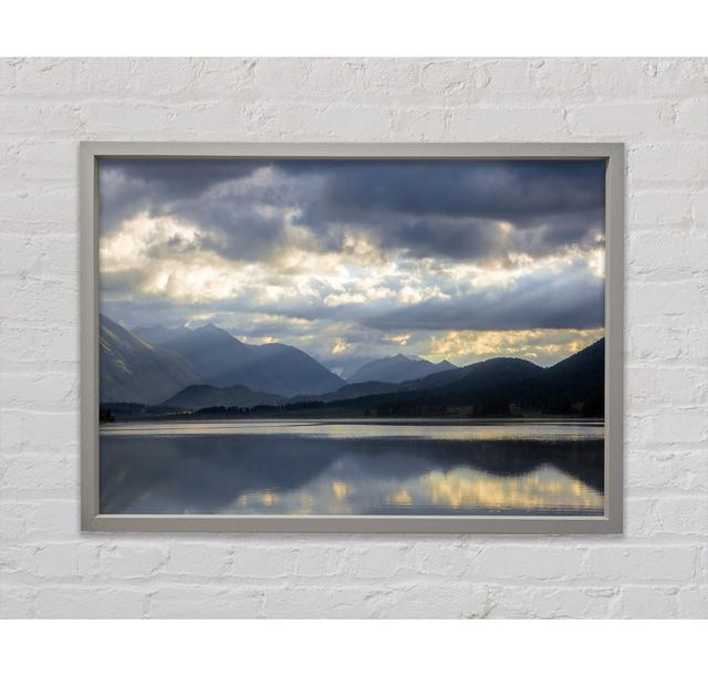 Grey Tones Of Mountain View Framed Print Bright Star Size: 59.1cm H x 84.1cm W on Productcaster.