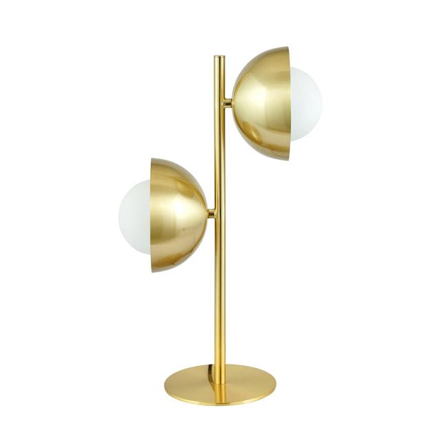 Daleyza 45Cm Gold/White Novelty Table Lamp Fairmont Park on Productcaster.