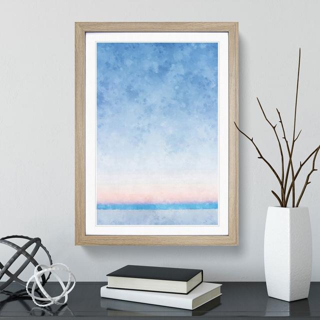 Sunrise at Salar De Uyuni in Bolivia - Picture Frame Painting East Urban Home Size: 65cm H x 48cm W x 2cm D, Frame Option: Oak Framed on Productcaster.