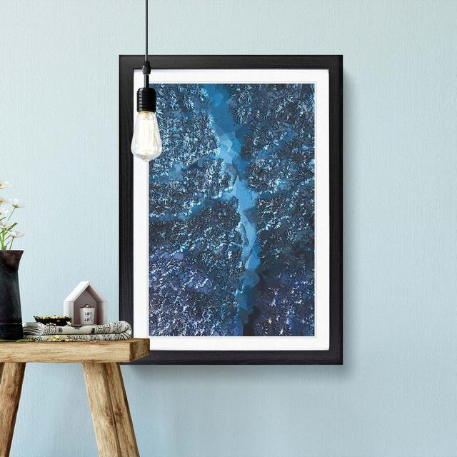 Walking Through the Forest in Abstract - Picture Frame Graphic Art Print East Urban Home Frame Option: Black, Size: 60cm H x 40cm W x 2cm D on Productcaster.