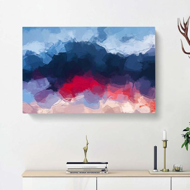 The Mood of the Sky in Abstract - Wrapped Canvas Painting Print East Urban Home Size: 35cm H x 50cm W x 3cm D on Productcaster.